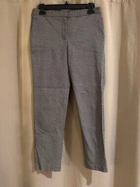 Mario Serrani Black and White Cropped Pants